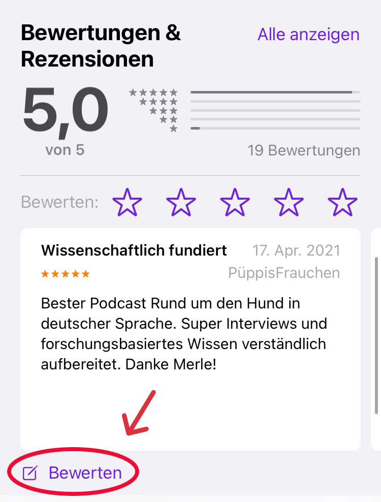 Bewertungen & Rezensionen bei Apple Podcasts